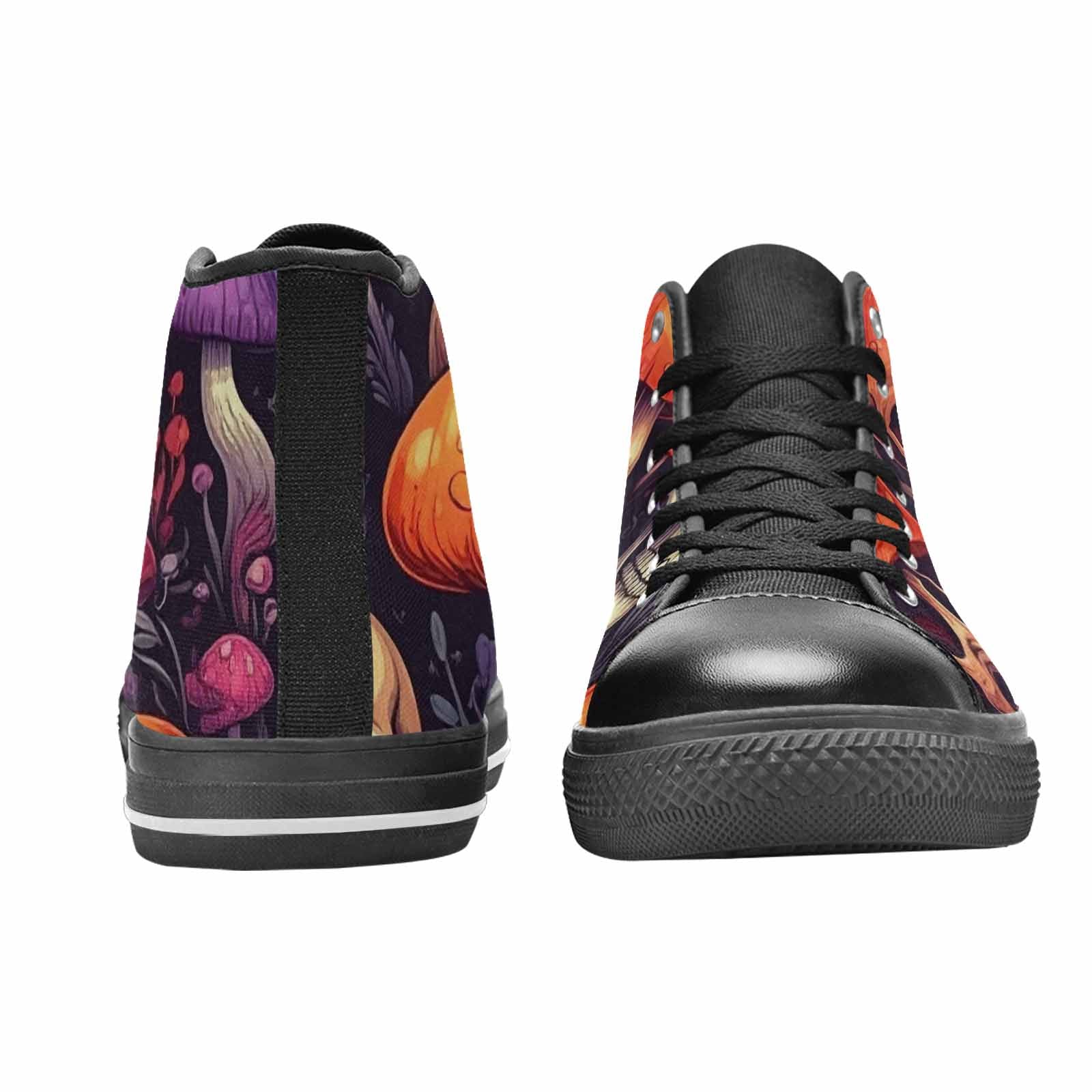MEN'S Mushroom Skulls High Top Canvas Vivid Sneakers