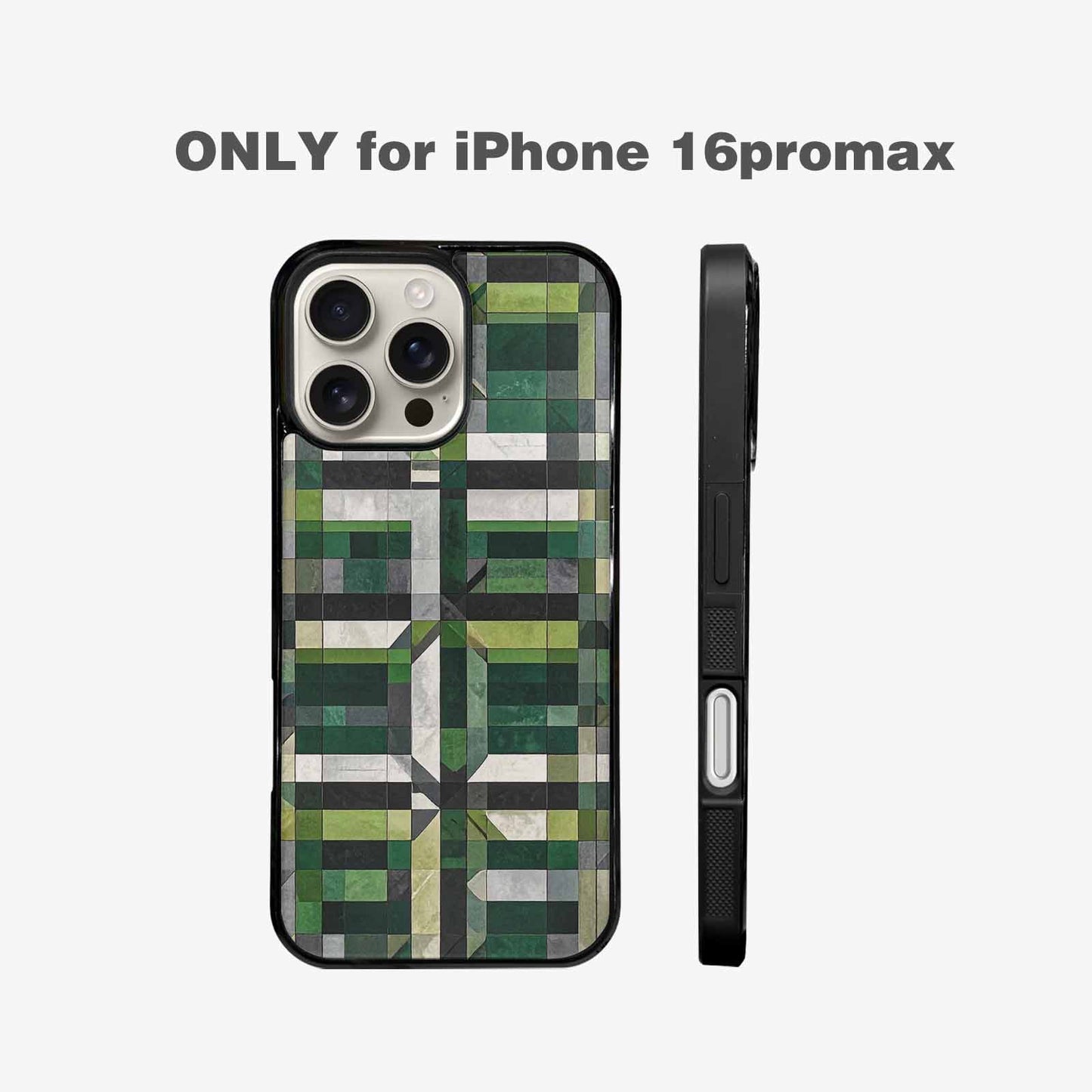 iPhone 16 Pro Max Case — Aromantic Flag Color Theme Small Rainbow, Custom Designed Case Cover