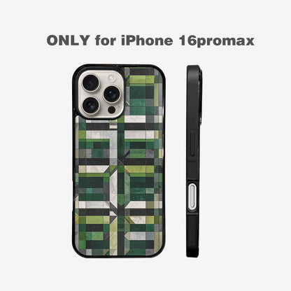 iPhone 16 Pro Max Case — Aromantic Flag Color Theme Small Rainbow, Custom Designed Case Cover