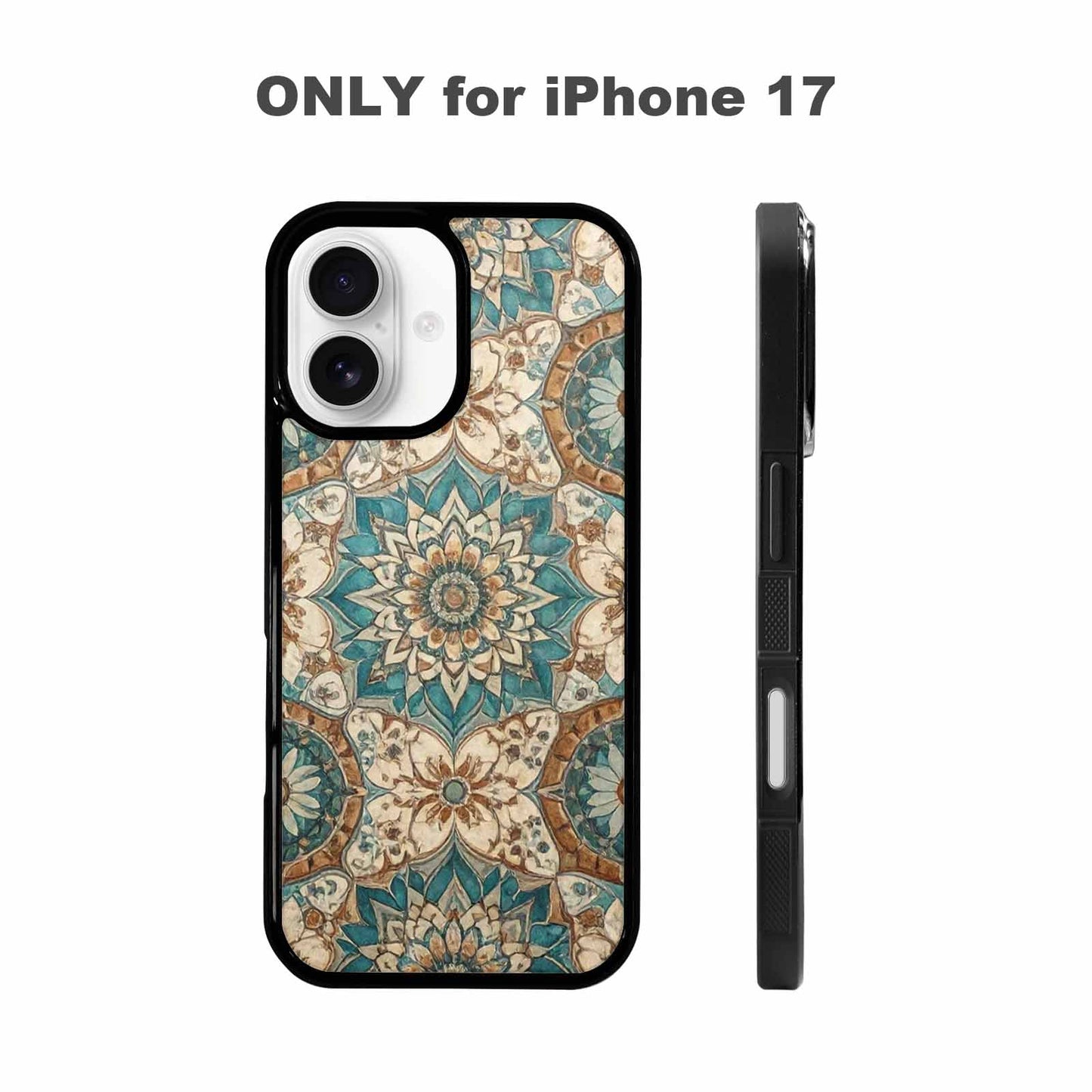 iPhone 17 Case — Small Mandala Pattern, Randomly Floral, Custom Print Case Cover