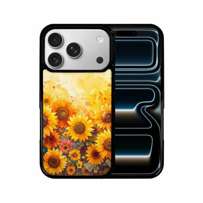 iPhone 17 Pro Case — Full Color Vibrant Sunflower Burst Floral, Custom Made Phone Cover