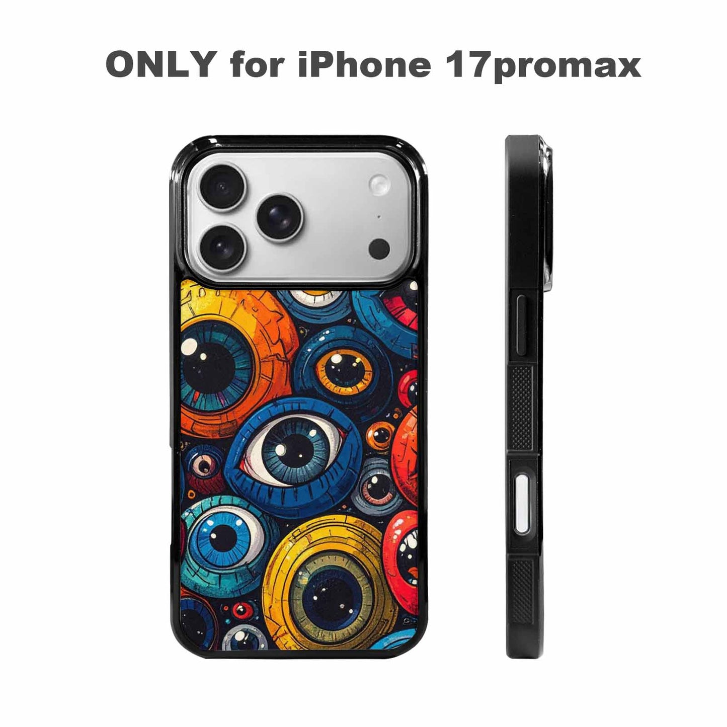 iPhone 17 Pro Max Case — Cartoon Eyeballs Cartoon Cute, Original Design Phone Case