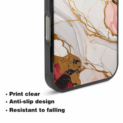 iPhone 16 Pro Case — Marble Vein Marble Veins Pattern Hundreds, Custom Phone Case