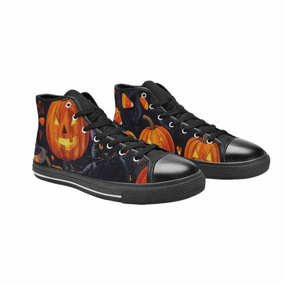 WOMEN'S Halloween High Top Canvas Dark Academia Custom Shoes