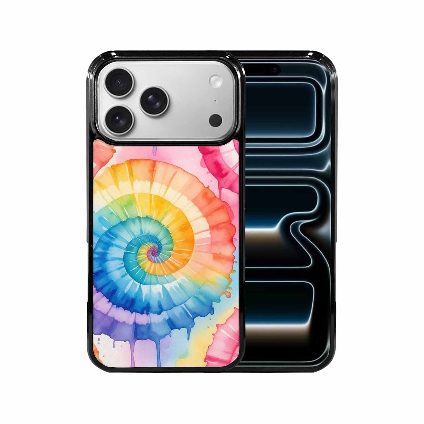 iPhone 17 Pro Max Case — Seamless Repeating Pattern Of Tie Dye, Customized Protective Case