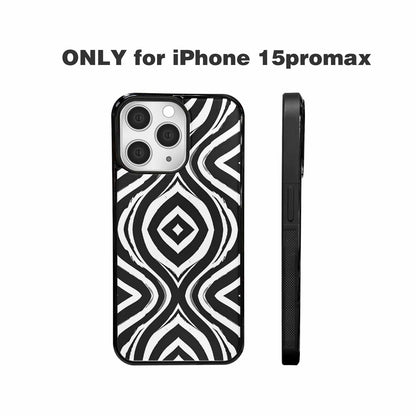 iPhone 15 Pro Max Case — Classic Zebra Print Custom, Original Design Phone Case