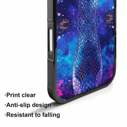 iPhone 17 Case — Snake Print Galaxy Seamless Animal Print, Custom Designed Case Cover