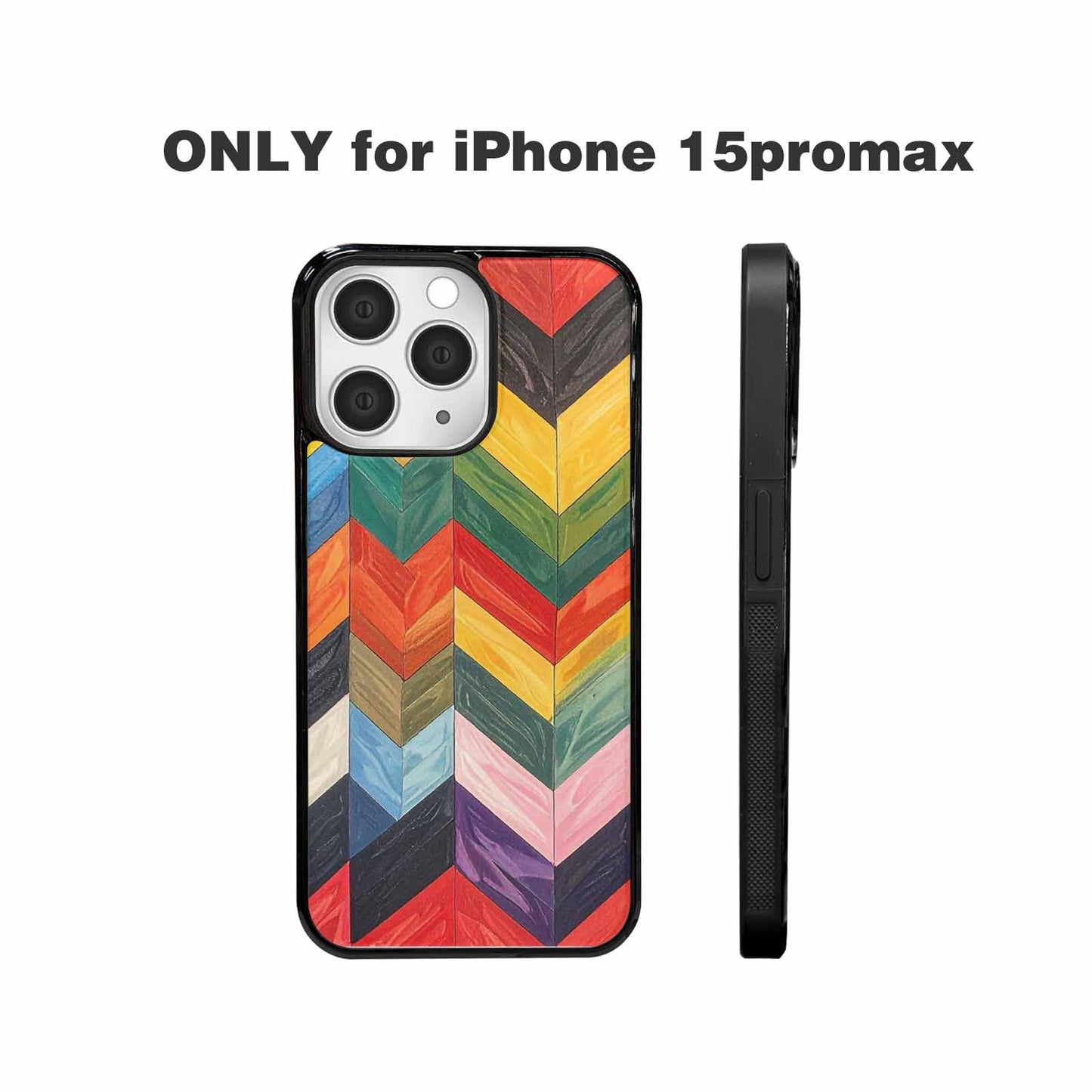 iPhone 15 Pro Max Case — Progress Pride Flag Color Theme Small, Custom Printed Phone Case