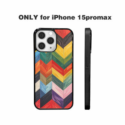 iPhone 15 Pro Max Case — Progress Pride Flag Color Theme Small, Custom Printed Phone Case