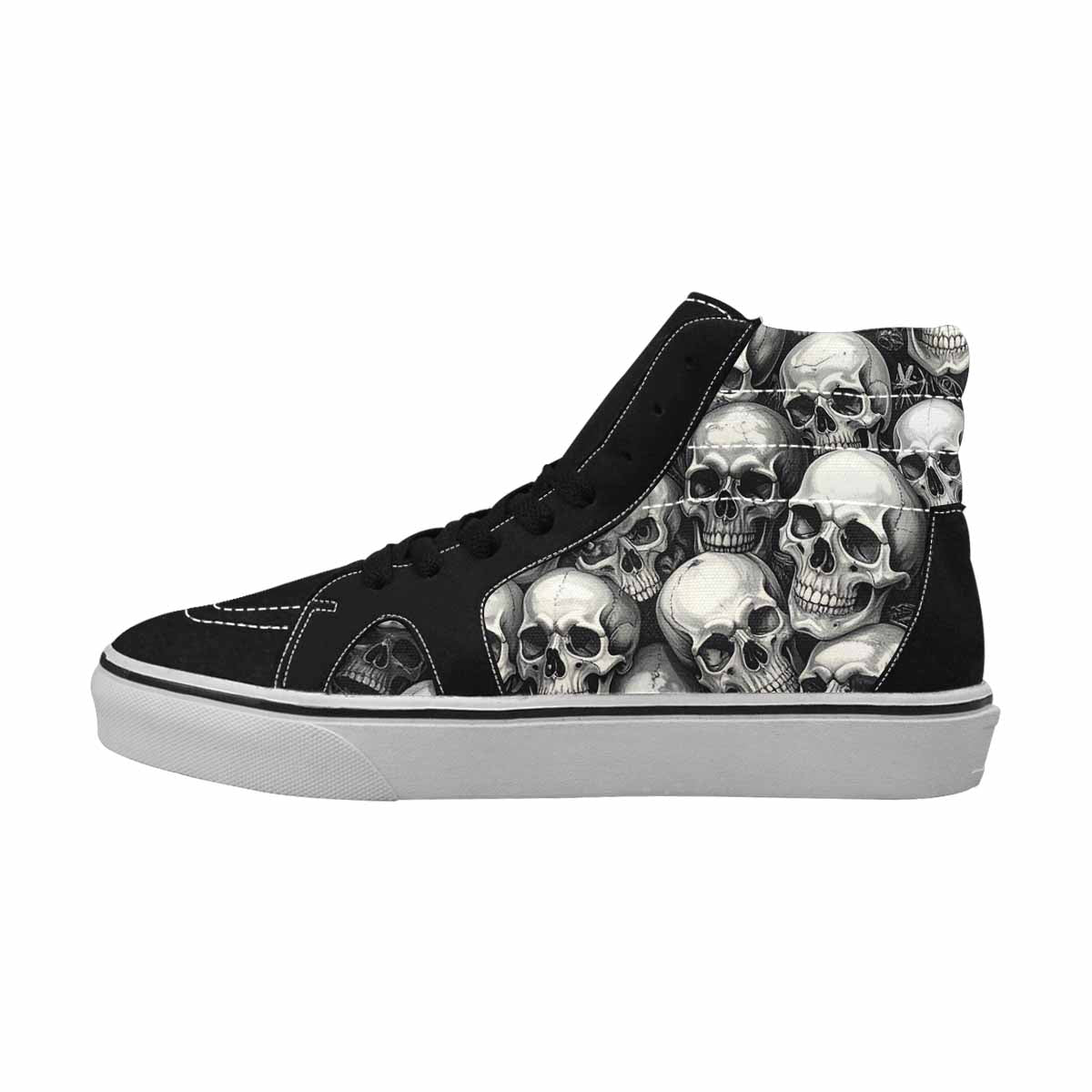 MEN'S Skull Splatter Black White 6 Ferion