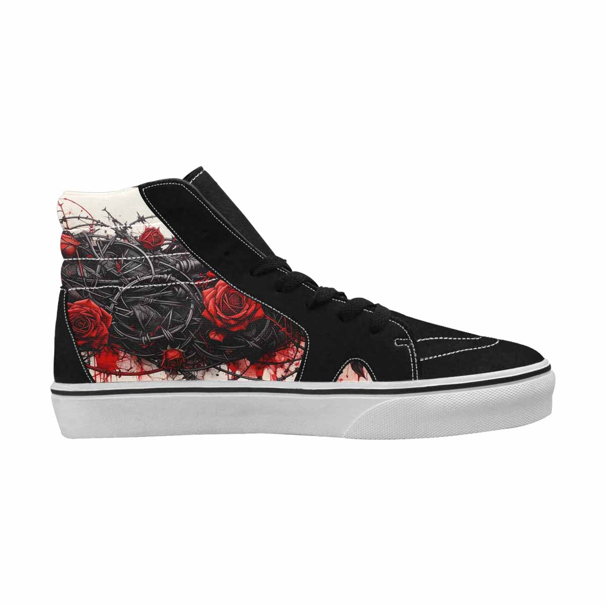 MEN'S Barbed Wire Coil High Top Canvas Aesthetic Custom Shoes