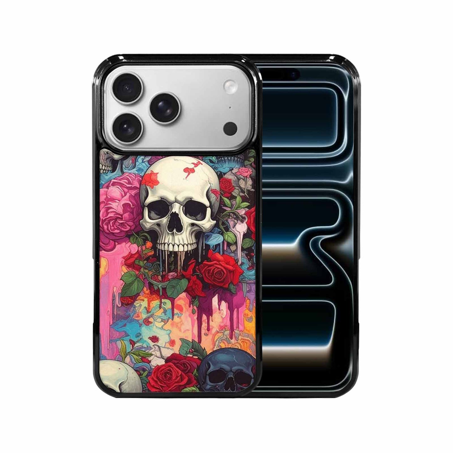 iPhone 17 Pro Max Case — Skulls And Roses Skulls Gothic Skulls, Custom Phone Case