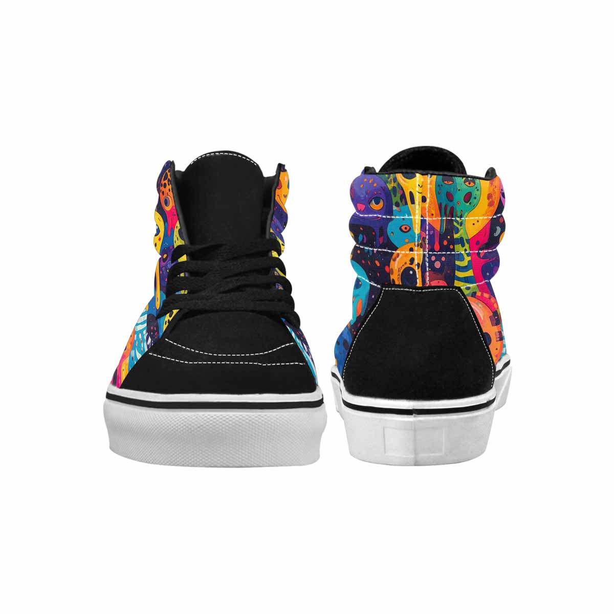 MEN'S Melting Aliens High Top Canvas Y2K Shoes