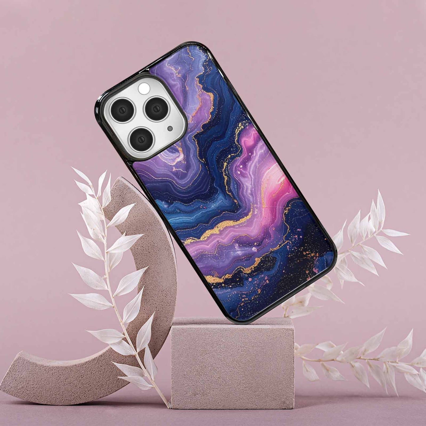 iPhone 15 Pro Max Case — Marble Galaxy Custom Personalized Phone Cover, Custom Made Phone Cover
