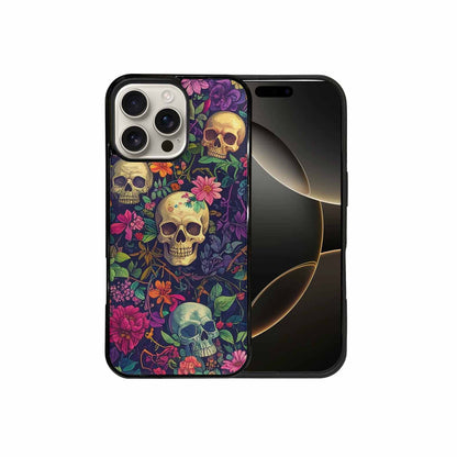 iPhone 16 Pro Max Case — Skulls Botanicalskulls Pattern, Customized Protective Case