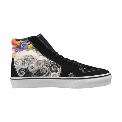 MEN'S Tie High Top Canvas Grunge Custom Shoes