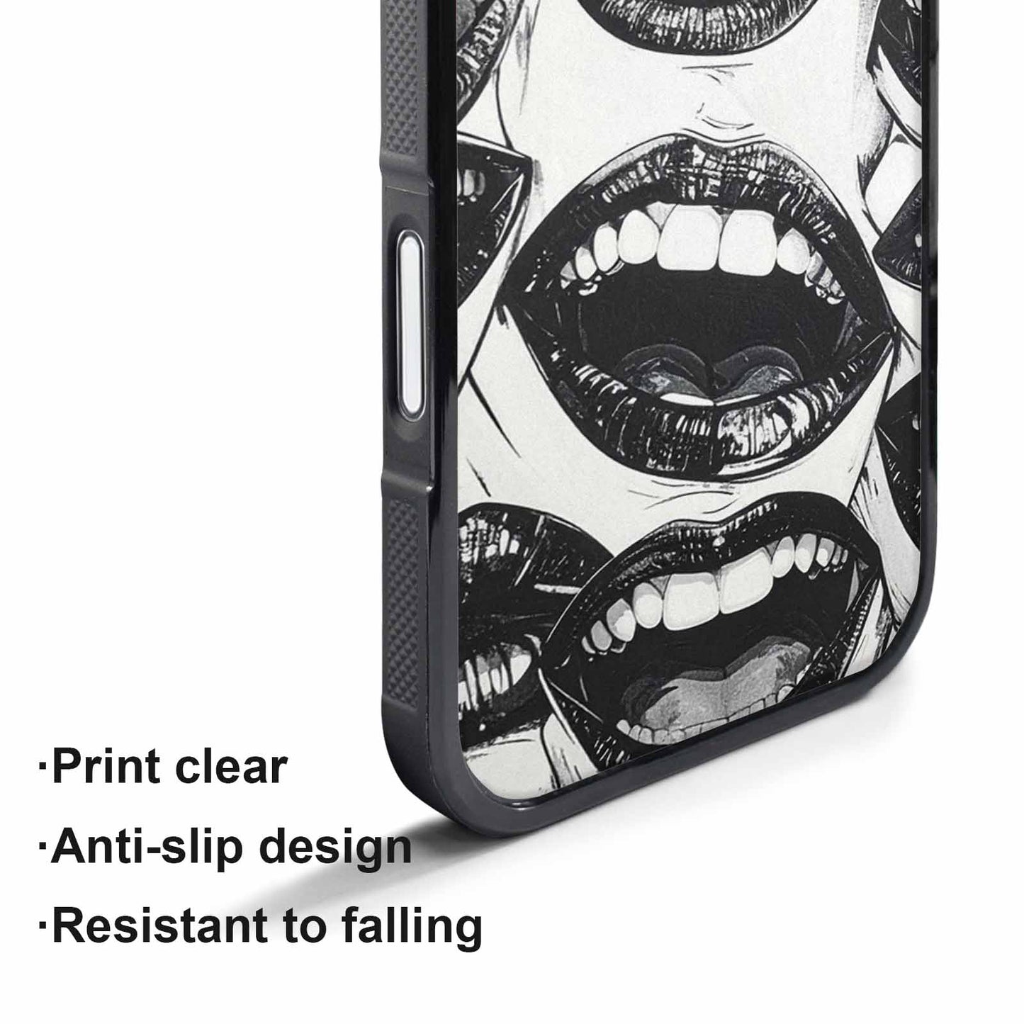 iPhone 17 Pro Case — Seamless Repeating Pattern Of Overlapping Cartoon, Custom Designed Case Cover