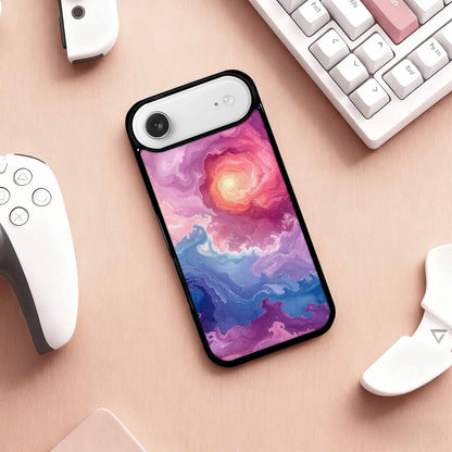 iPhone 17 Air Case — Seamless Repeating Pattern Of Overlapping Galaxy, Customized Protective Case