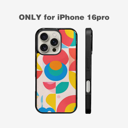 iPhone 16 Pro Case — 1960s Mod Cartoon Art Pattern, Unique Phone Case Design
