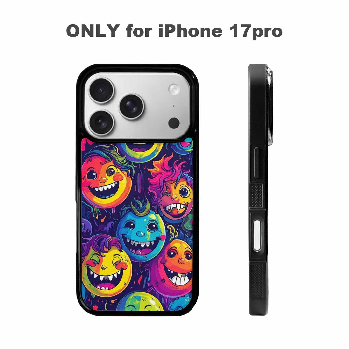 iPhone 17 Pro Case — Small Funny Looking Cartoon People Cartoon, Custom Print Case Cover