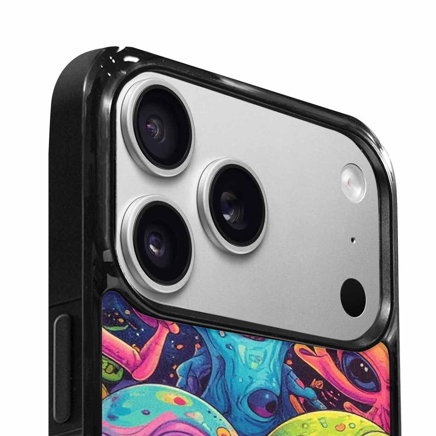 iPhone 17 Pro Max Case — Seamless Tileable Pattern Of Alien Scifi, Personalized Phone Case