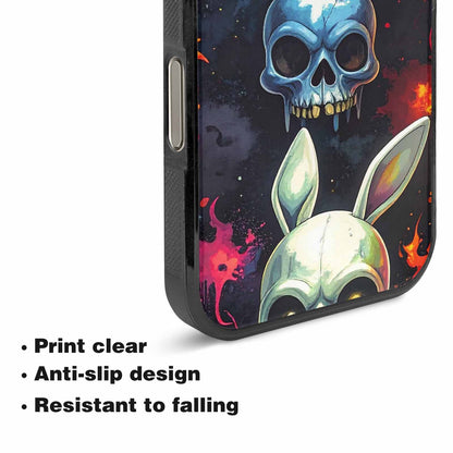 iPhone 16 Pro Max Case — Radioactive Ghost Bunny Skull Sm, Original Design Phone Case