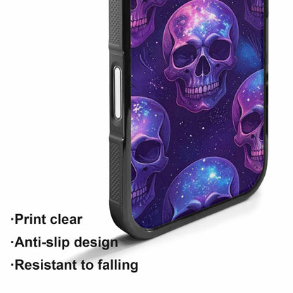 iPhone 17 Case — Galaxy Skulls Art Seamless Gothic Skulls, Original Design Phone Case
