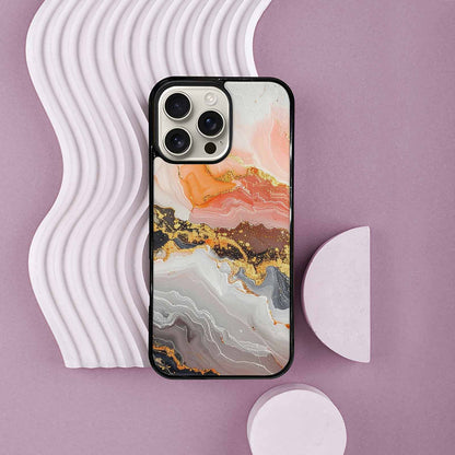 iPhone 16 Pro Max Case — Marble Vein Marble Veins Pattern Hundreds, Custom Printed Phone Case