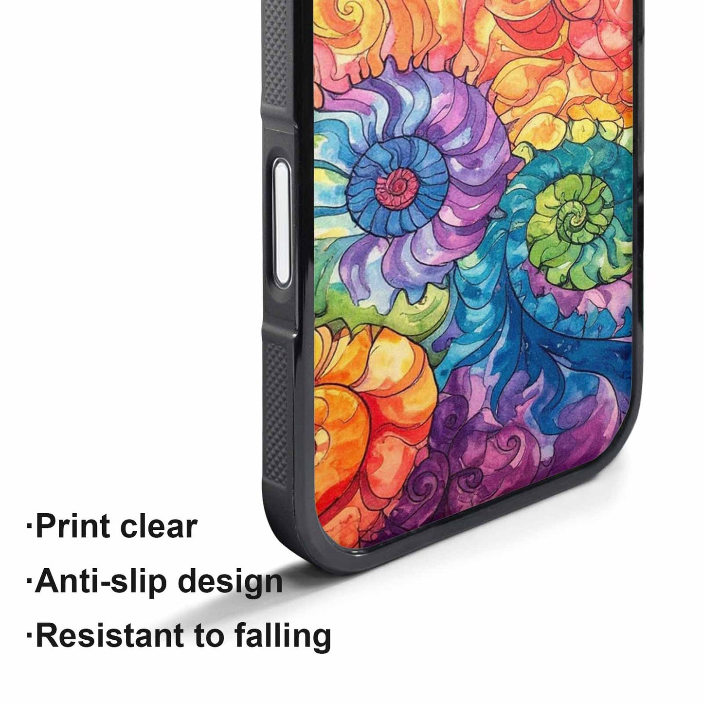 iPhone 17 Pro Max Case — Tie Dye Swirls (black Tie Dye, Custom Print Case Cover
