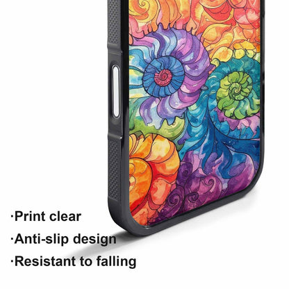 iPhone 17 Pro Max Case — Tie Dye Swirls (black Tie Dye, Custom Print Case Cover