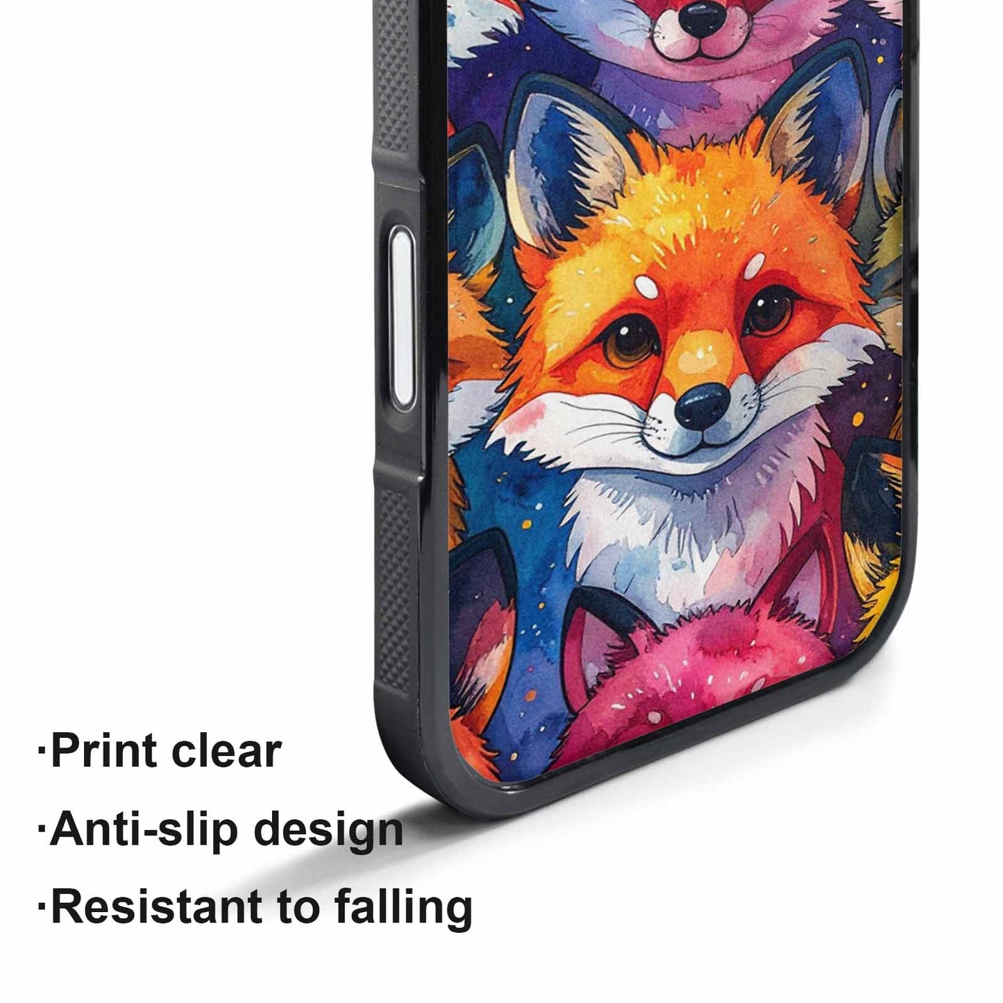 iPhone 17 Pro Max Case — Watercolor Kawaii Fox Watercolor Abstract, Custom Phone Case