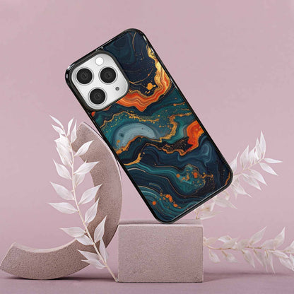 iPhone 15 Pro Max Case — Marble Dark, Custom Designed Case Cover