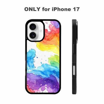 iPhone 17 Case — Watercolor Splash Abstract Pattern, Watercolor Abstract, Customized Protective Case