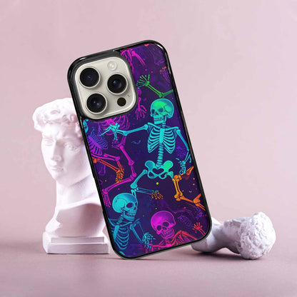 iPhone 16 Pro Case — Glowing Skeleton Pattern Hundreds Of Small, Unique Phone Case Design