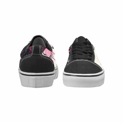 WOMEN'S Skull Roses Lace-Up Canvas Vibrant Chaos Sneakers