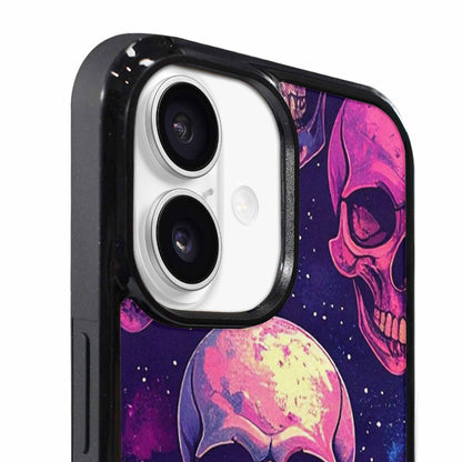 iPhone 17 Case — Galaxy Skulls Art Seamless Gothic Skulls, Custom Print Case Cover
