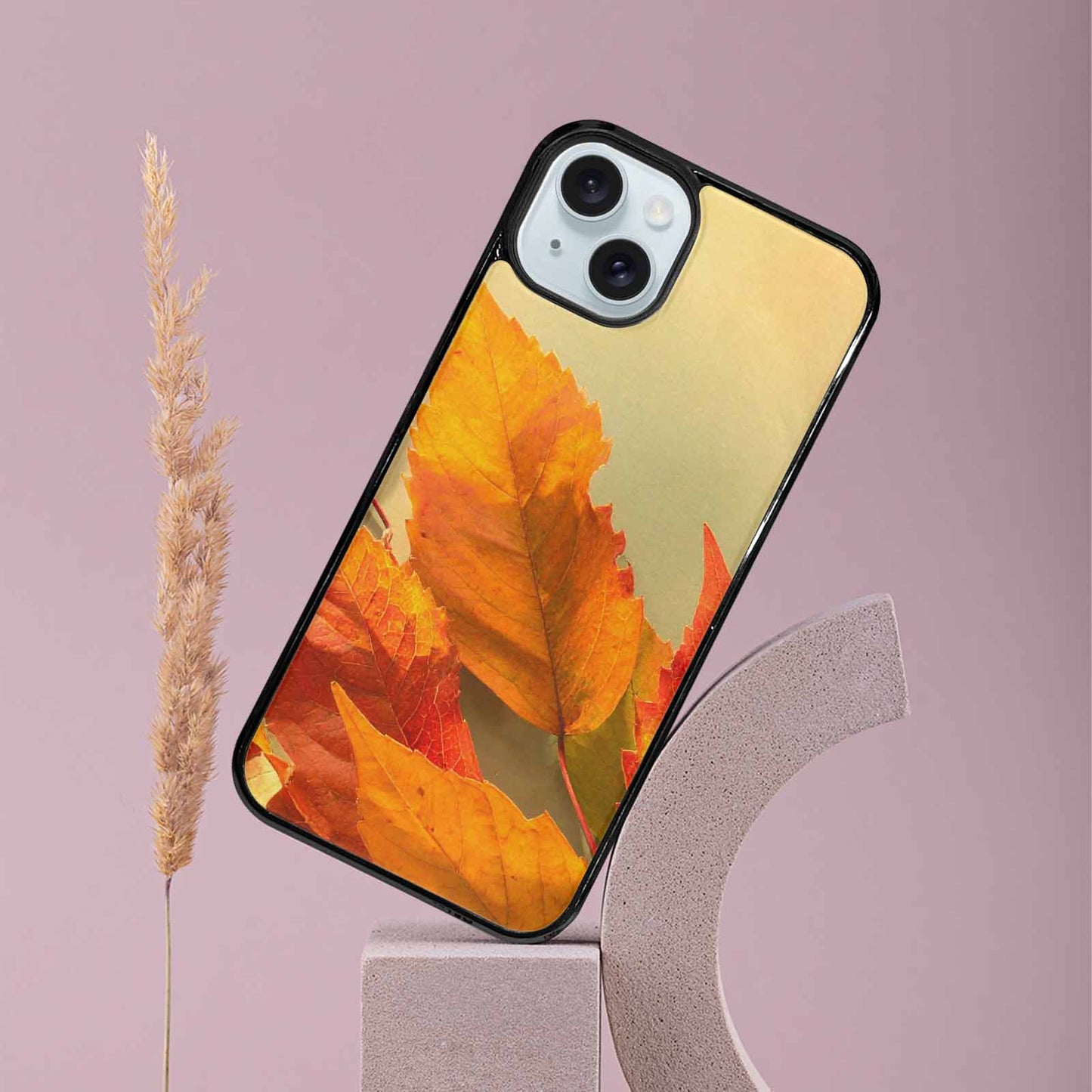 iPhone 15 Plus Case — Autumn Leaves, Custom Phone Case
