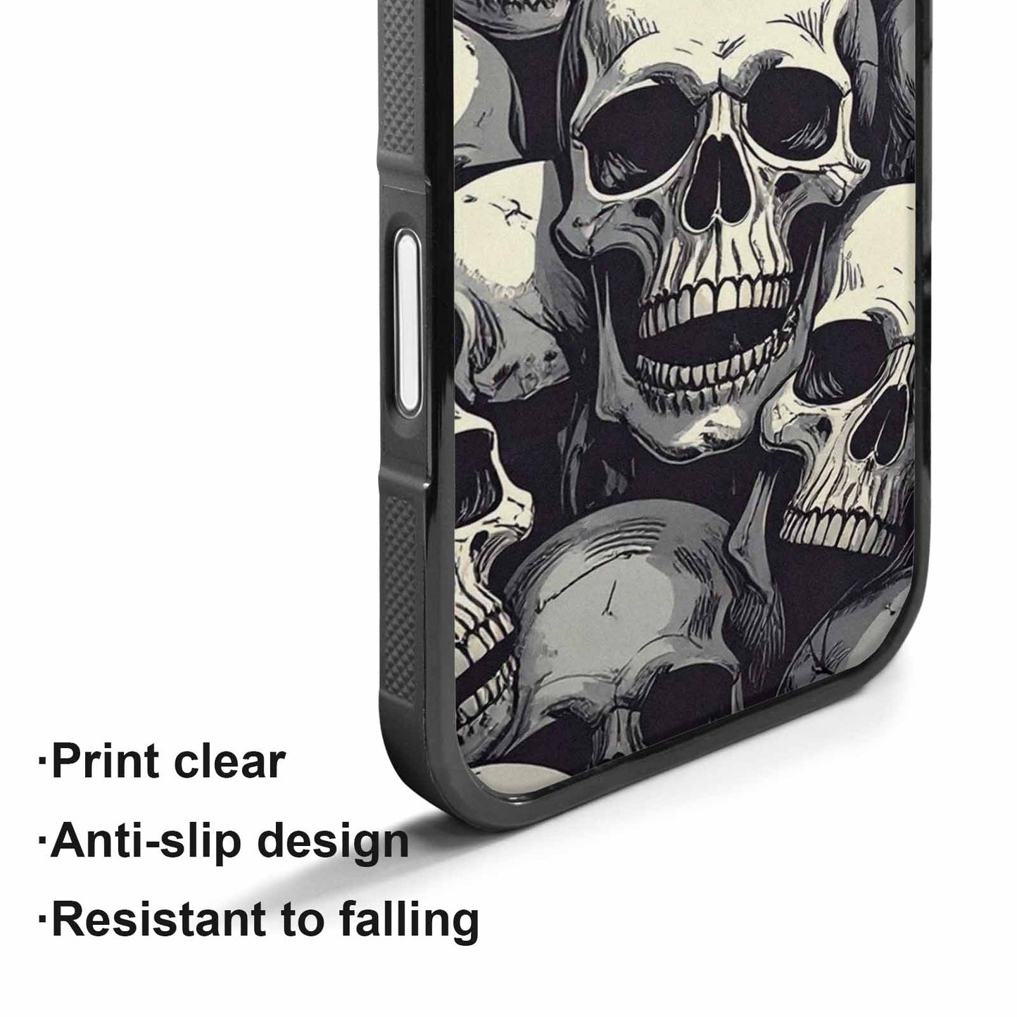 iPhone 17 Case — Skull Dark Art Gothic Print Gothic, Custom Made Phone Cover
