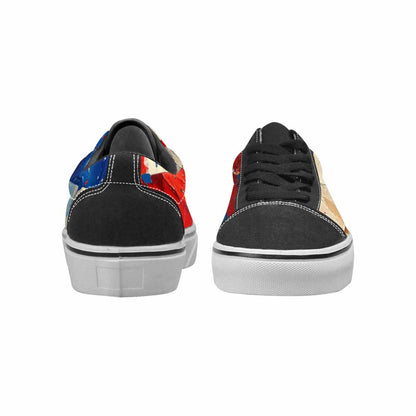 WOMEN'S Patriotic Stars Stripes Lace-Up Canvas Y2K Shoes