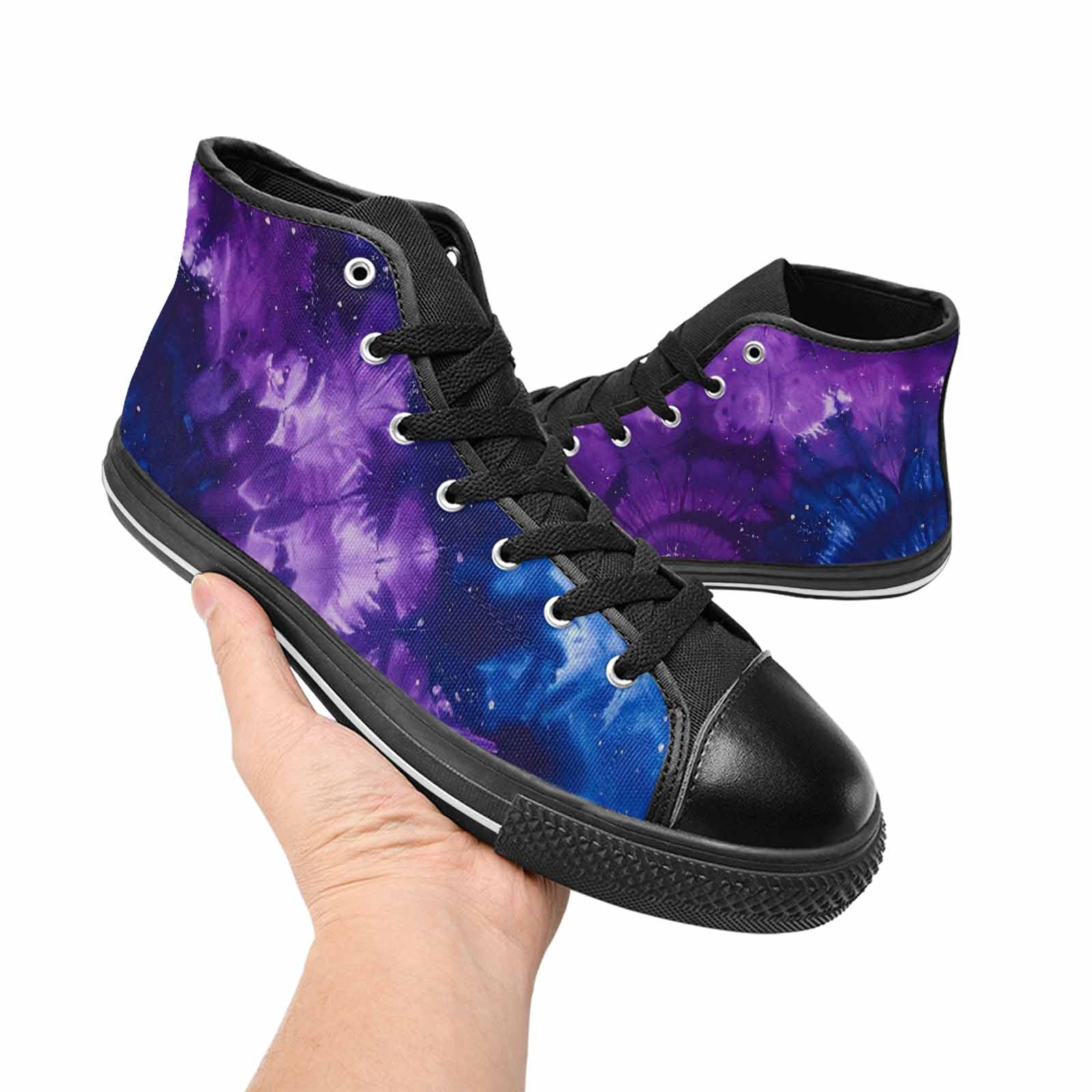 MEN'S Cosmic Tie Dye High Top Canvas Aesthetic Sneakers