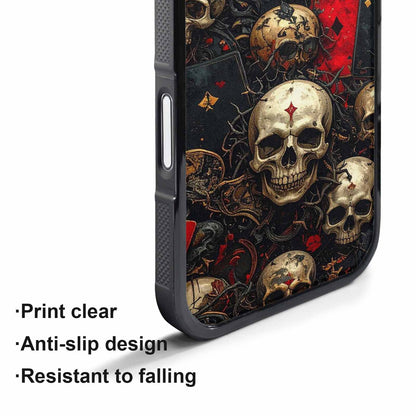 iPhone 17 Pro Max Case — Skull Dark Art Gothic Print Gothic, Custom Art Phone Cover