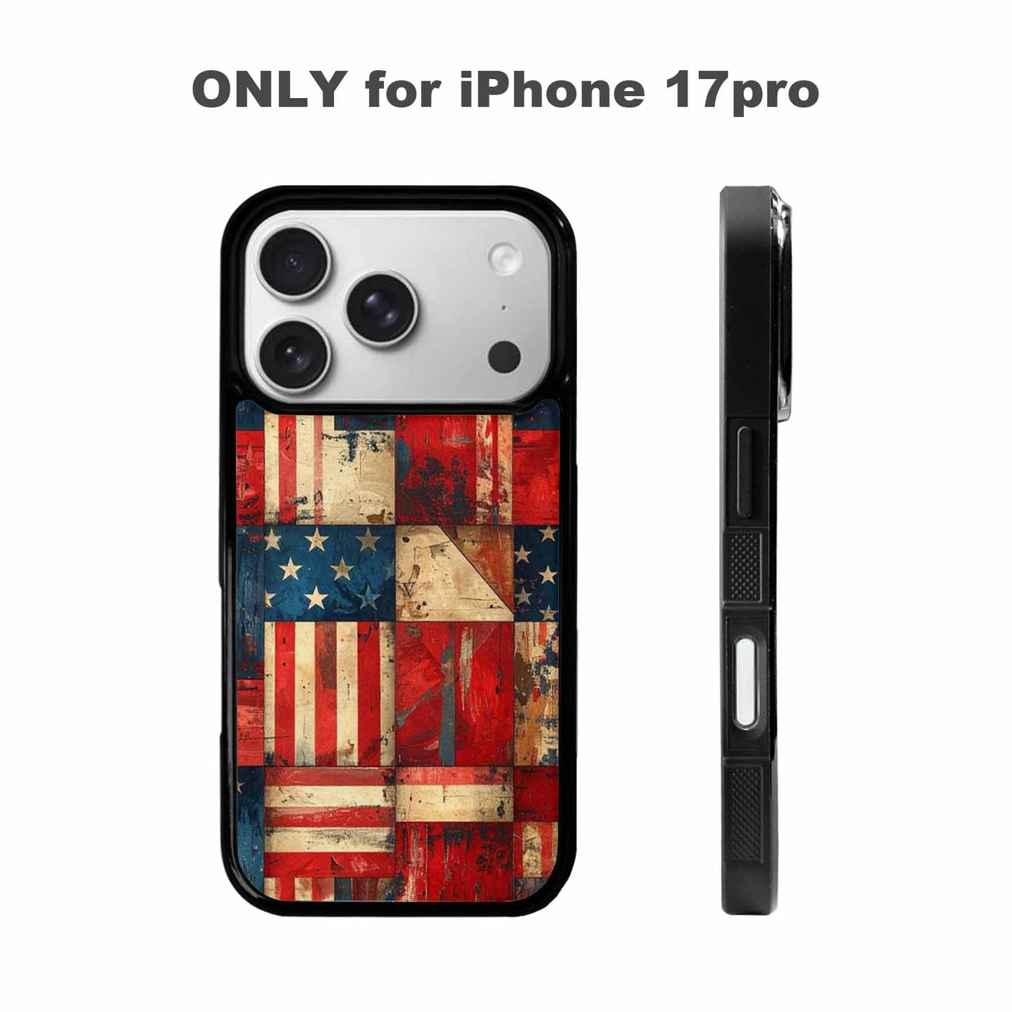 iPhone 17 Pro Case — Small American Flag Stars And Galaxy, Unique Phone Case Design