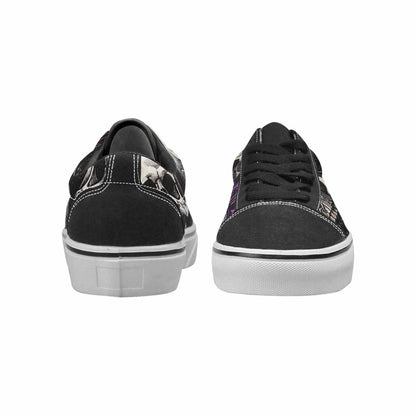 WOMEN'S Rainbow From Skull S Lace-Up Canvas Vivid Sneakers