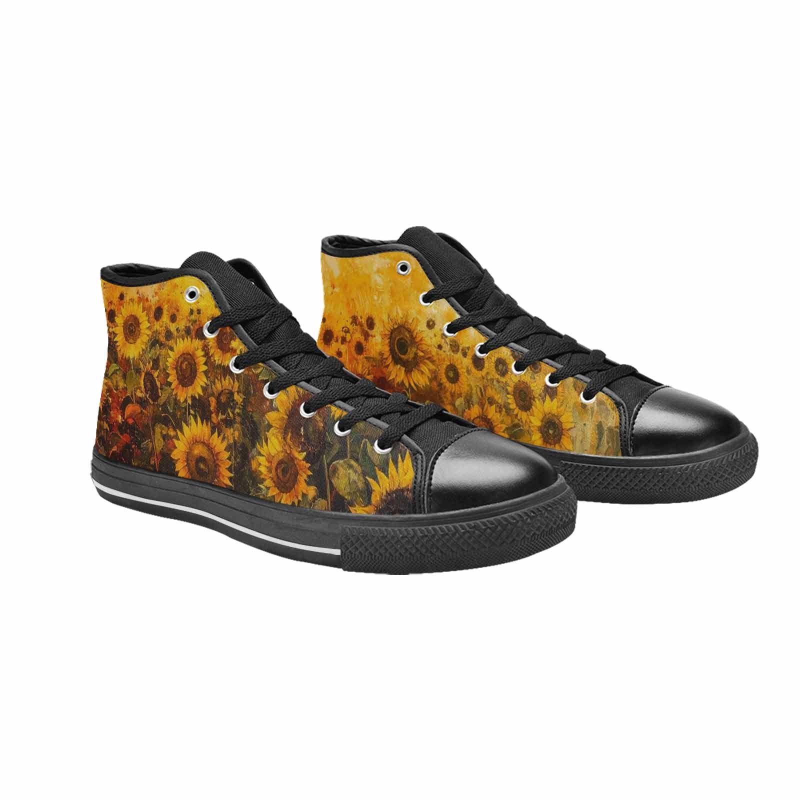 MEN'S Blend Melt Them High Top Canvas Wallpaper Art Custom Shoes