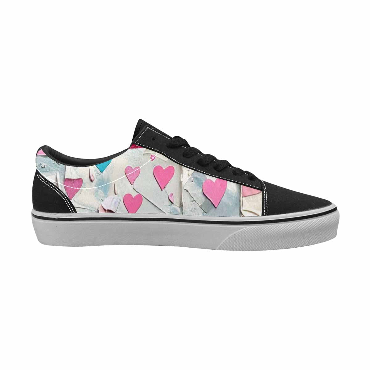 WOMEN'S Transgender Pride Flag Lace-Up Canvas Grunge Shoes
