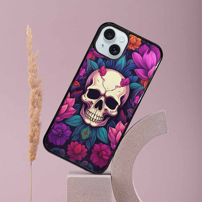 iPhone 15 Plus Case — Lotus Many Hundreds Of Skulls Art, Original Design Phone Case