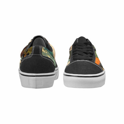 WOMEN'S Mushrooms  Camo Mushrooms Lace-Up Canvas Kaleidoscope Sneakers