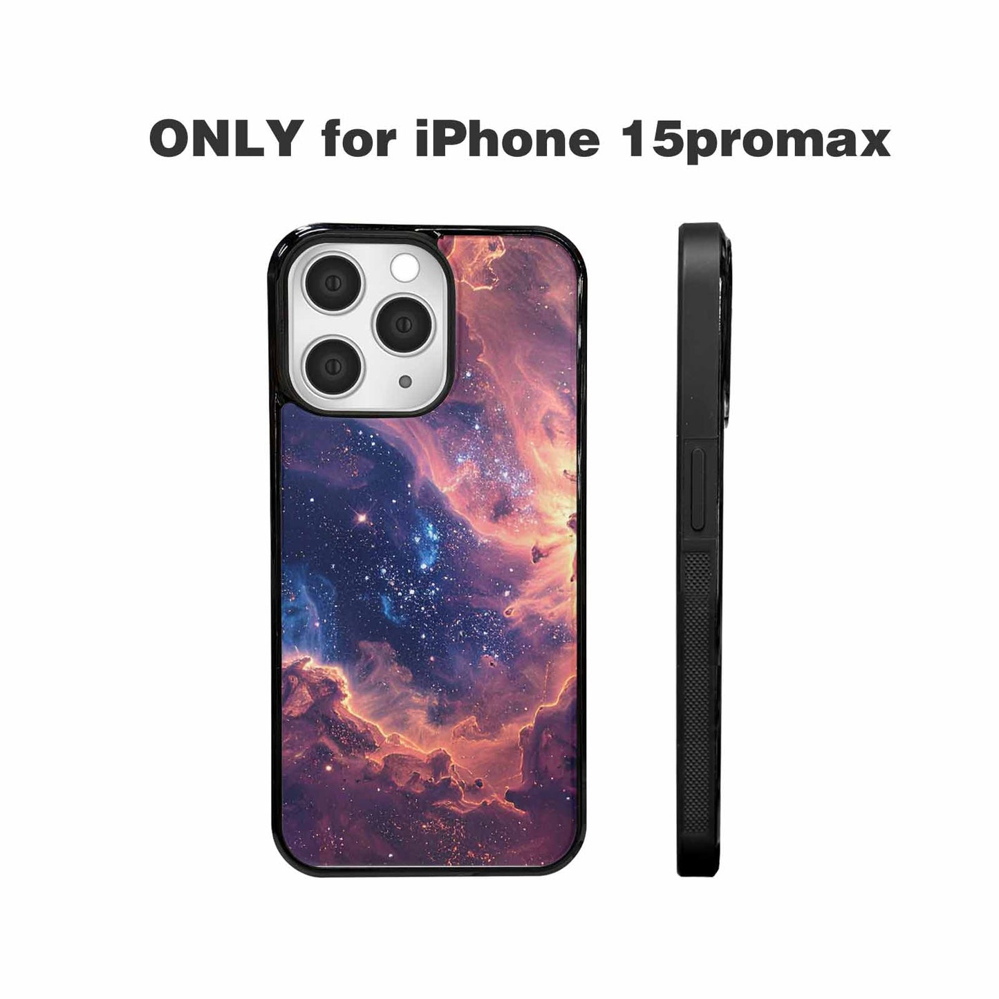 iPhone 15 Pro Max Case — Nebula Texture With Dense Star Cluster, Original Design Phone Case