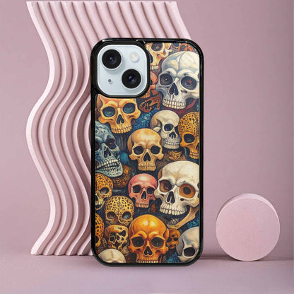 iPhone 15 Case — Skulls Animal Printskulls Patt 0h1, Custom Designed Case Cover