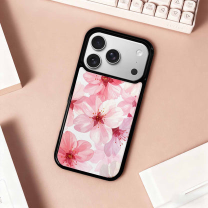 iPhone 17 Pro Case — Japanese Cherry Blossom Pattern Sakura Floral, Custom Print Case Cover